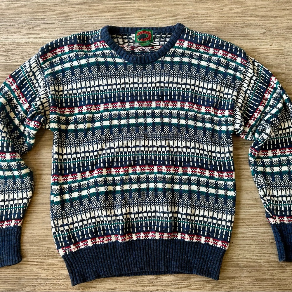 Vintage Boston Traders grandpa sweater